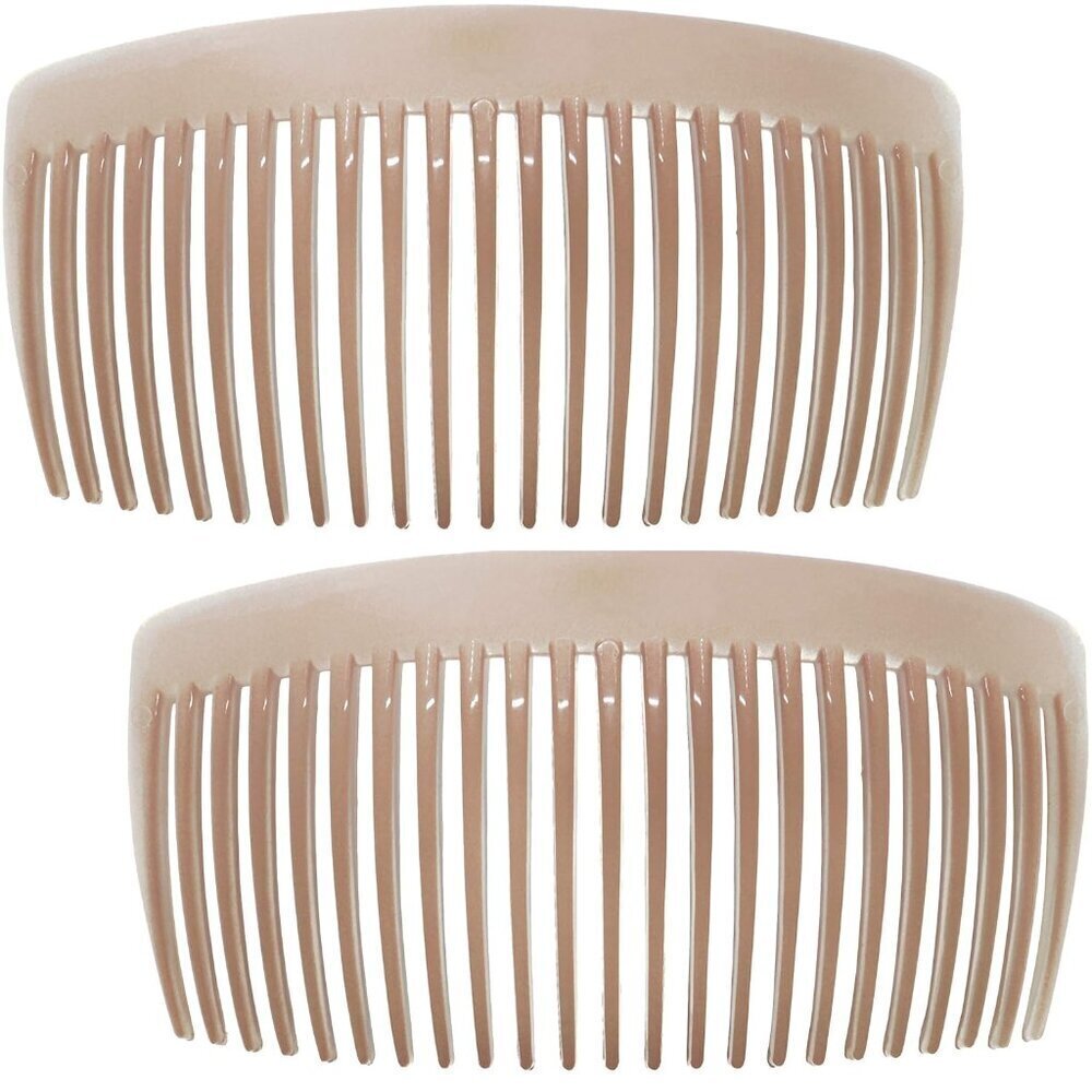 French Hair Combs Large Nude Curved Style Strong Hold Hair Clips for Women